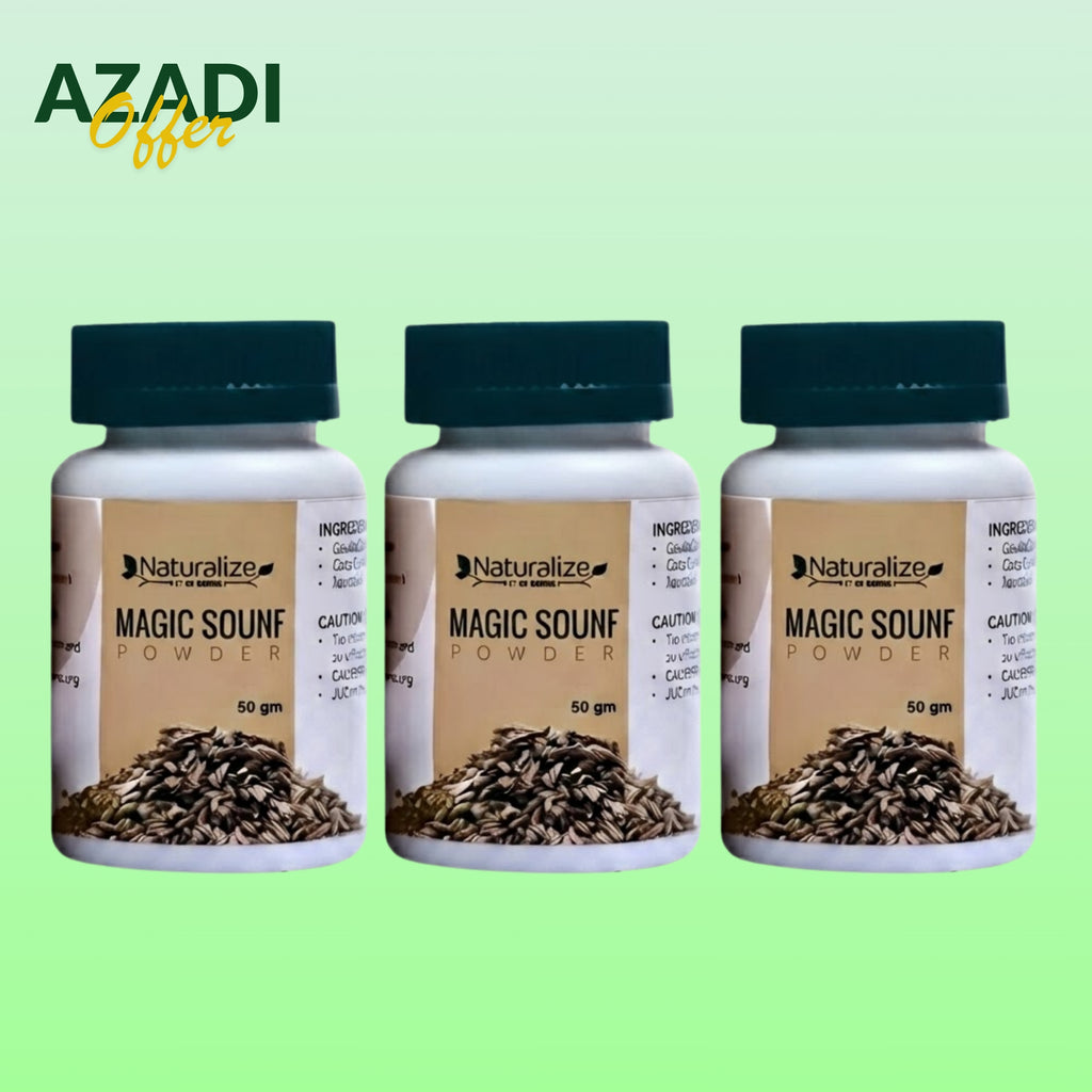 Magic Sounf Pack of 3 (10 se 15 Kilo Kam Karein) 100% Herbal and Approved