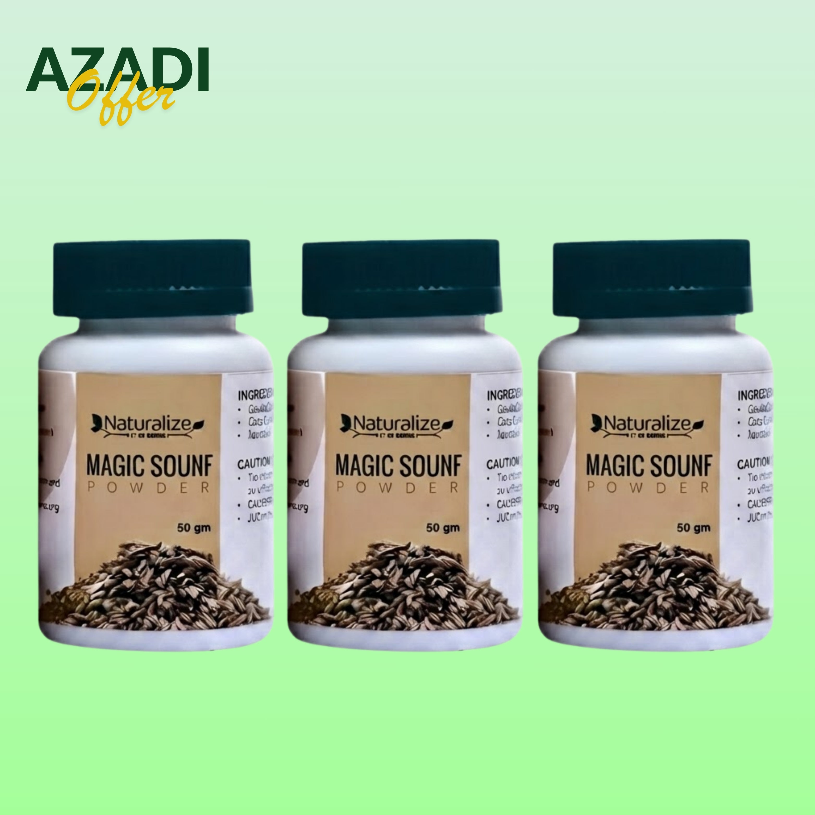 Magic Sounf Pack of 3 (10 se 15 Kilo Kam Karein) 100% Herbal and Approved