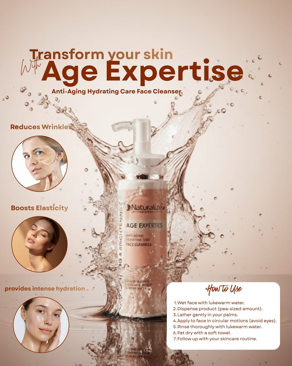 Anti Ageing Age Expertise - Combo (Anti Ageing Cream & Collagen Peptides Facewash)