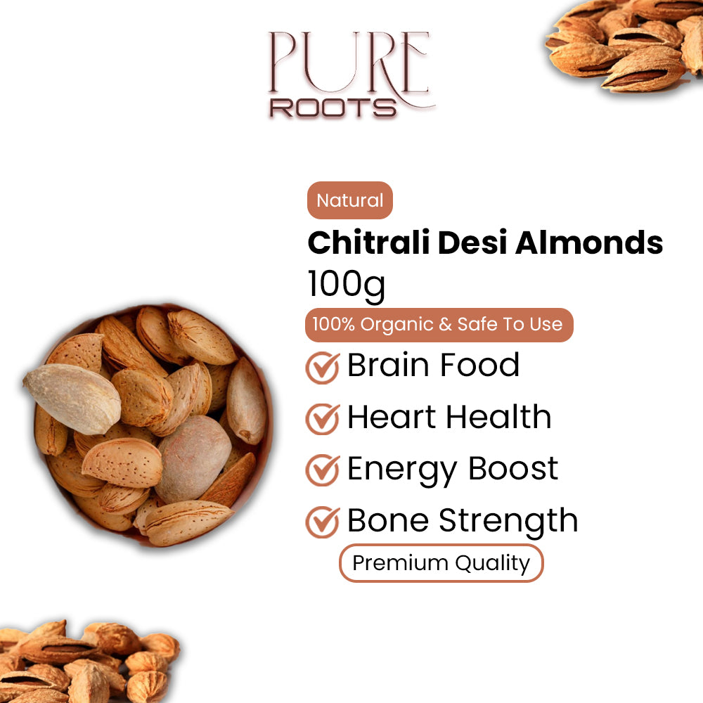 Chitrali Desi Almonds – 100g
