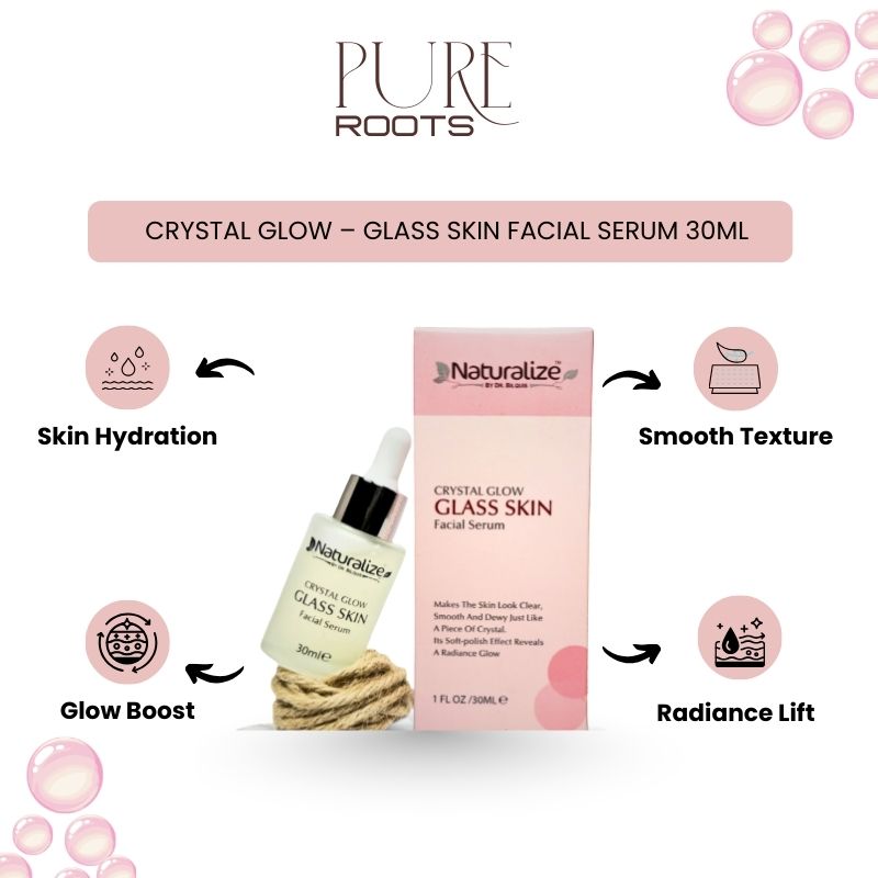 Crystal Glow – Glass Skin Facial Serum 30ml