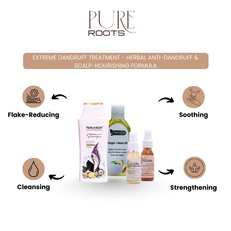 Extreme Dandruff Treatment - Herbal Anti-Dandruff & Scalp-Nourishing Formula