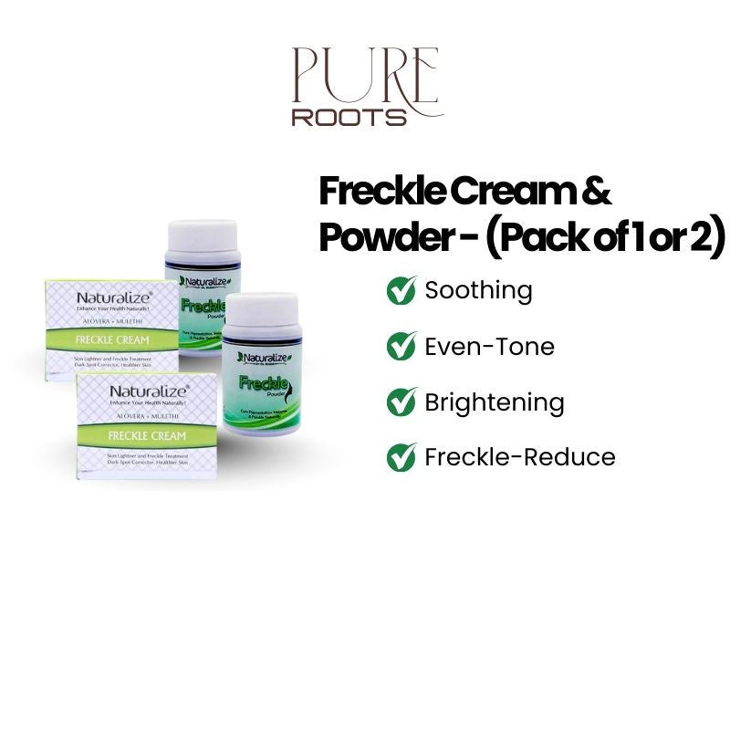 Freckle Cream & Powder - (Pack of 1 or 2)