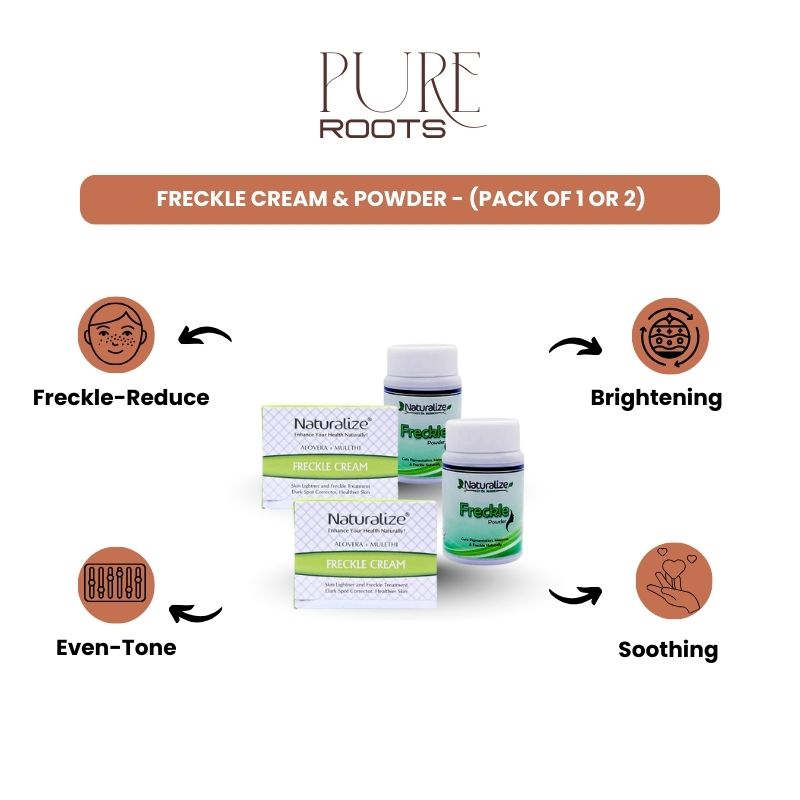 Freckle Cream & Powder - (Pack of 1 or 2)