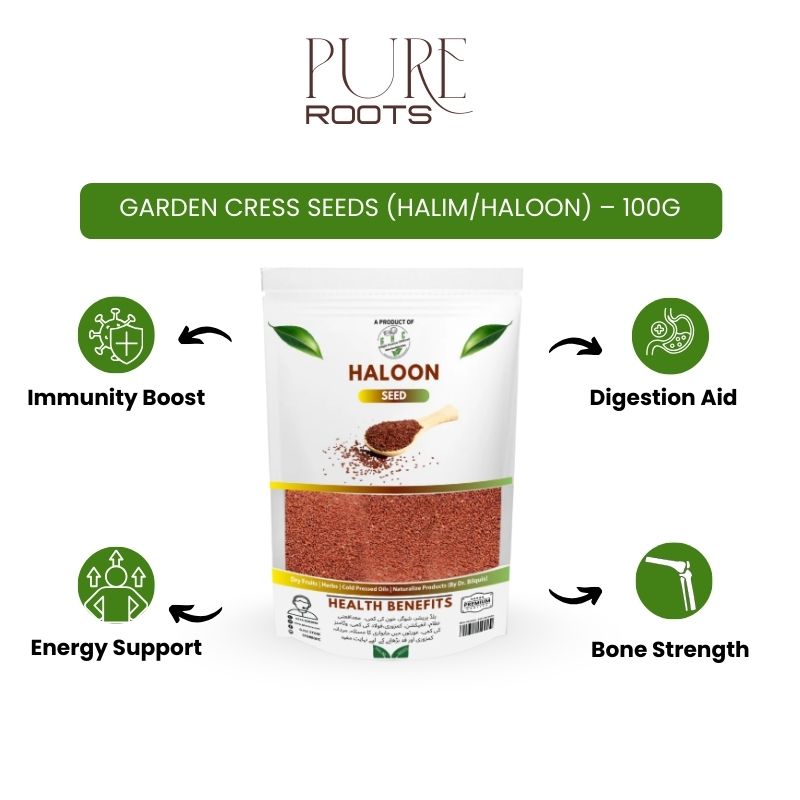 Garden Cress Seeds (Halim/Haloon) – 100g