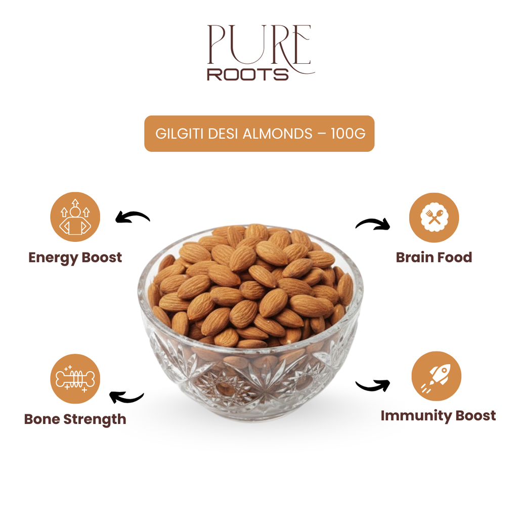 Gilgiti Desi Almonds – 100g