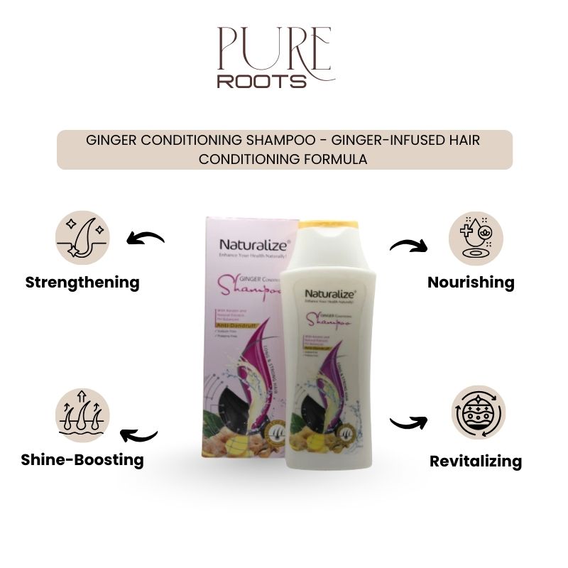 Ginger Conditioning Shampoo - Ginger-Infused Hair Conditioning Formula