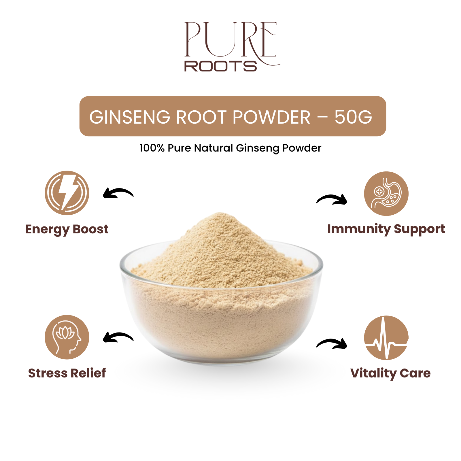 Ginseng Root Powder – 50g