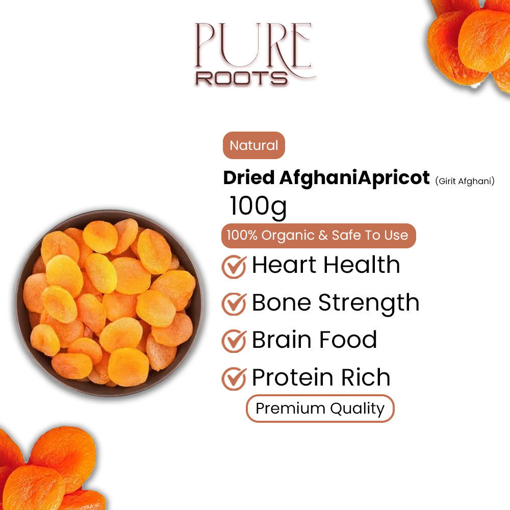 Afghani Dry Apricot with Kernel – 100g