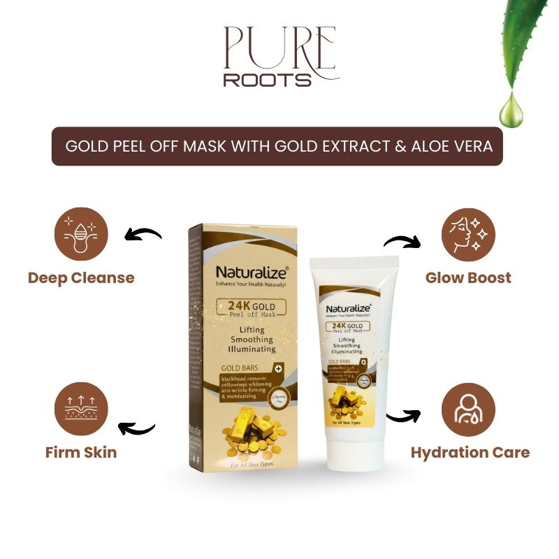 Gold Peel Off Mask with Gold Extract & Aloe Vera