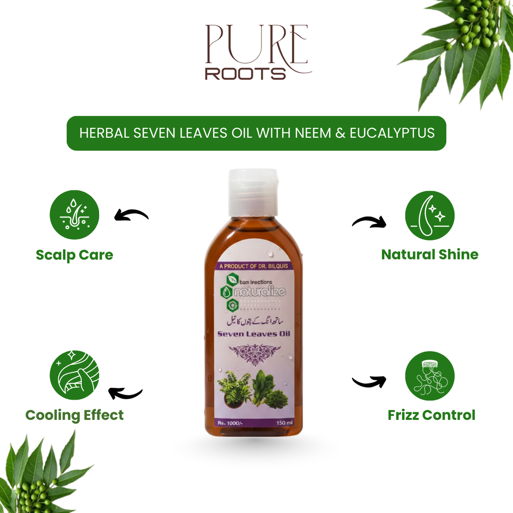 Herbal Seven Leaves Oil with Neem & Eucalyptus