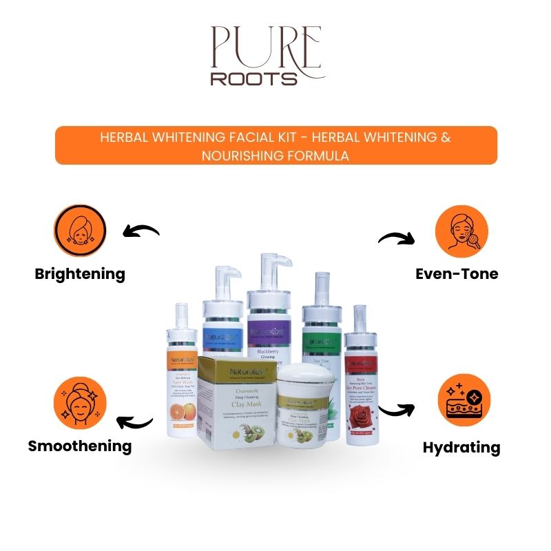 Herbal Whitening Facial Kit - Herbal Whitening & Nourishing Formula