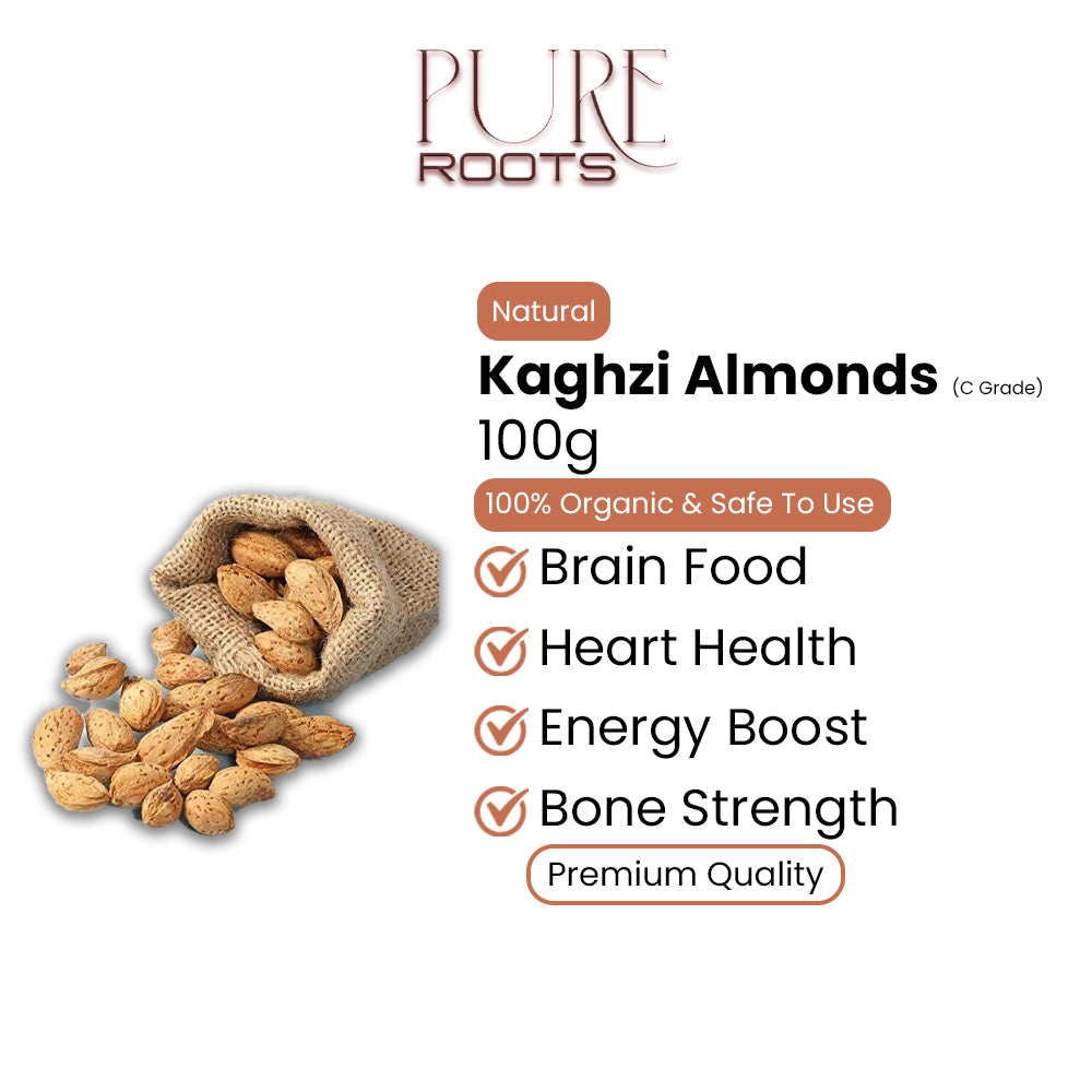 Kaghzi Almonds – A Grade 100g