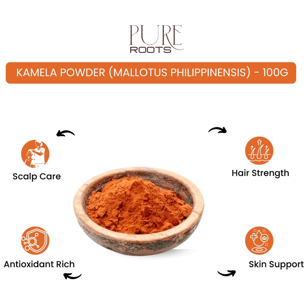 Kamela Powder (Mallotus philippinensis) - 100g
