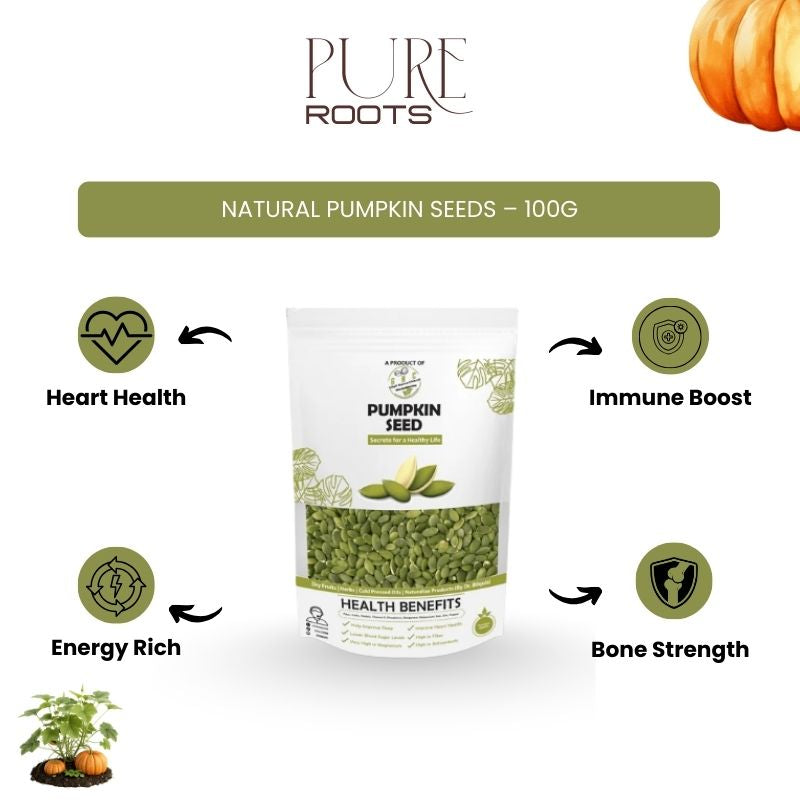 Natural Pumpkin Seeds – 100g