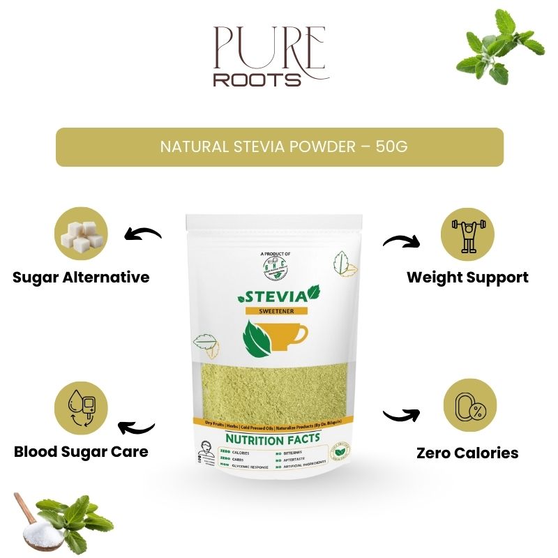 Natural Stevia Powder – 50g