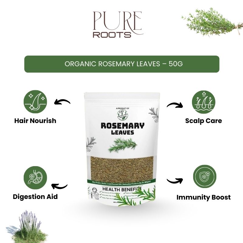 Organic Rosemary Leaves – 50g