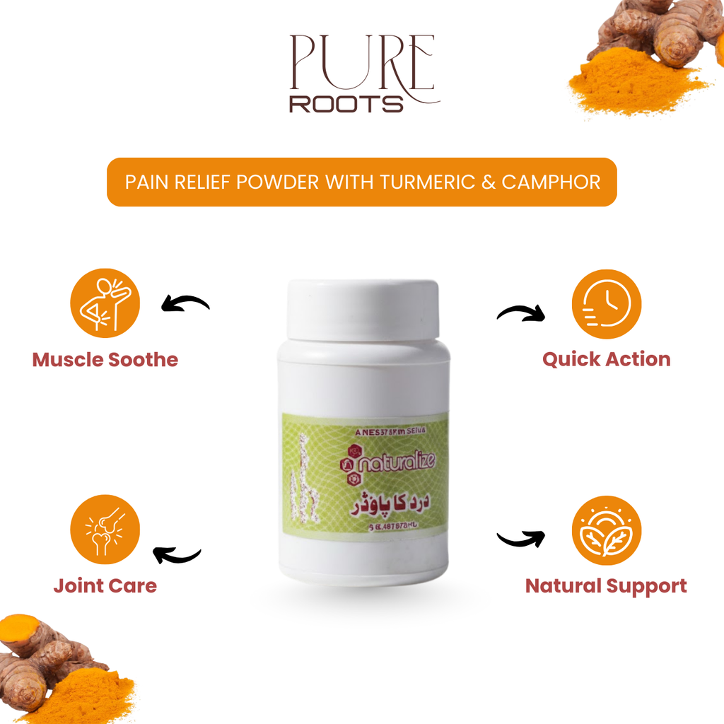 Pain Relief Powder with Turmeric & Camphor
