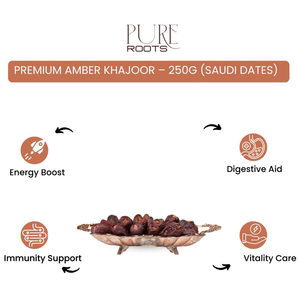Amber Khajoor – Premium Saudi Dates 100g