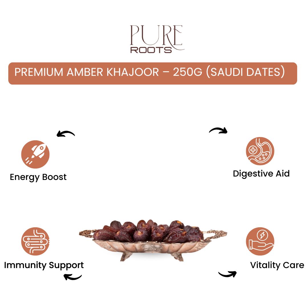 Amber Khajoor – Premium Saudi Dates 100g