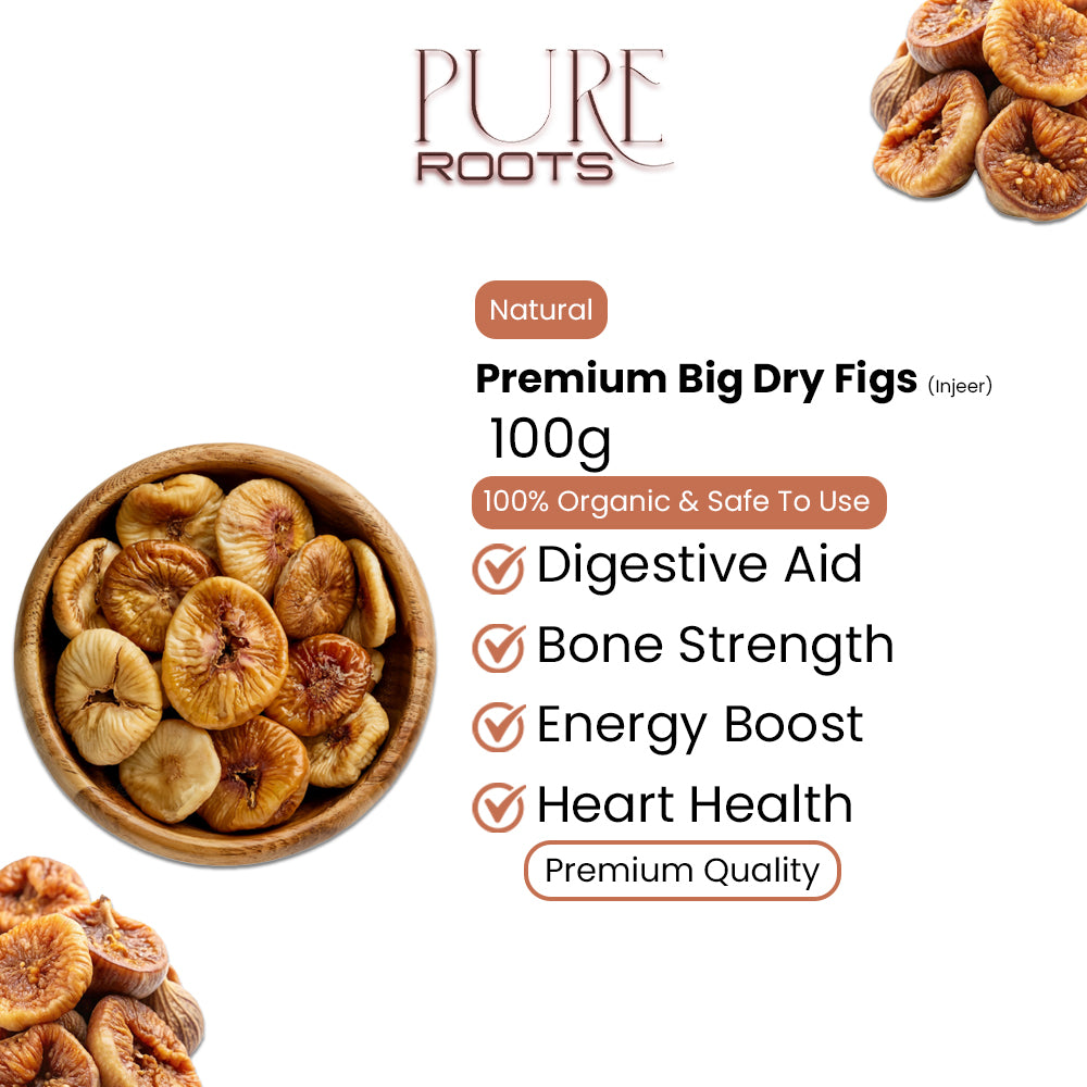 Premium Big Dry Figs (Injeer) – A Quality 100g