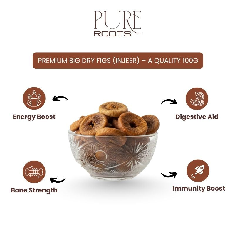 Premium Big Dry Figs (Injeer) – A Quality 100g
