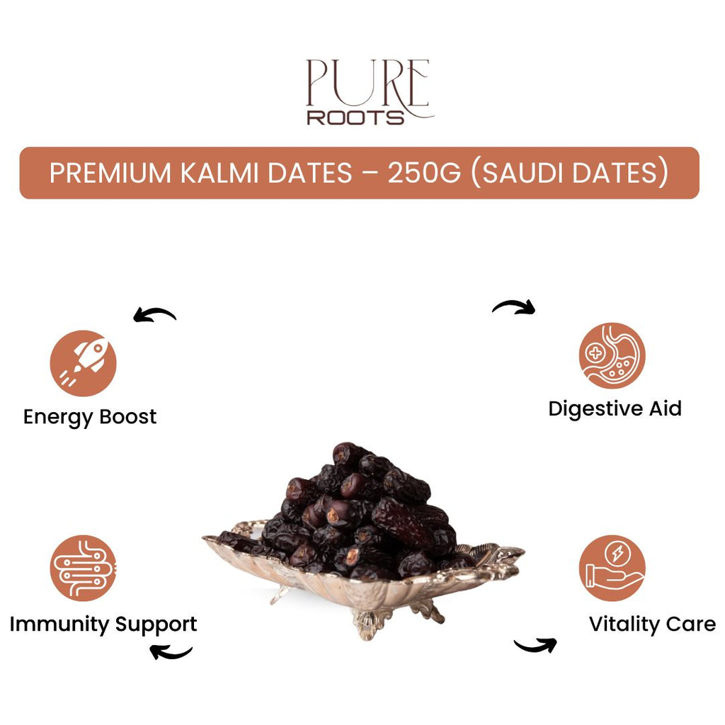 Premium Kalmi Dates – 250g (Saudi Dates)