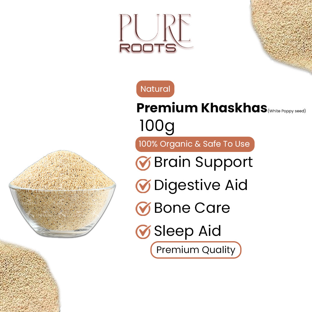 Premium Khaskhas White Poppy seed - 100g