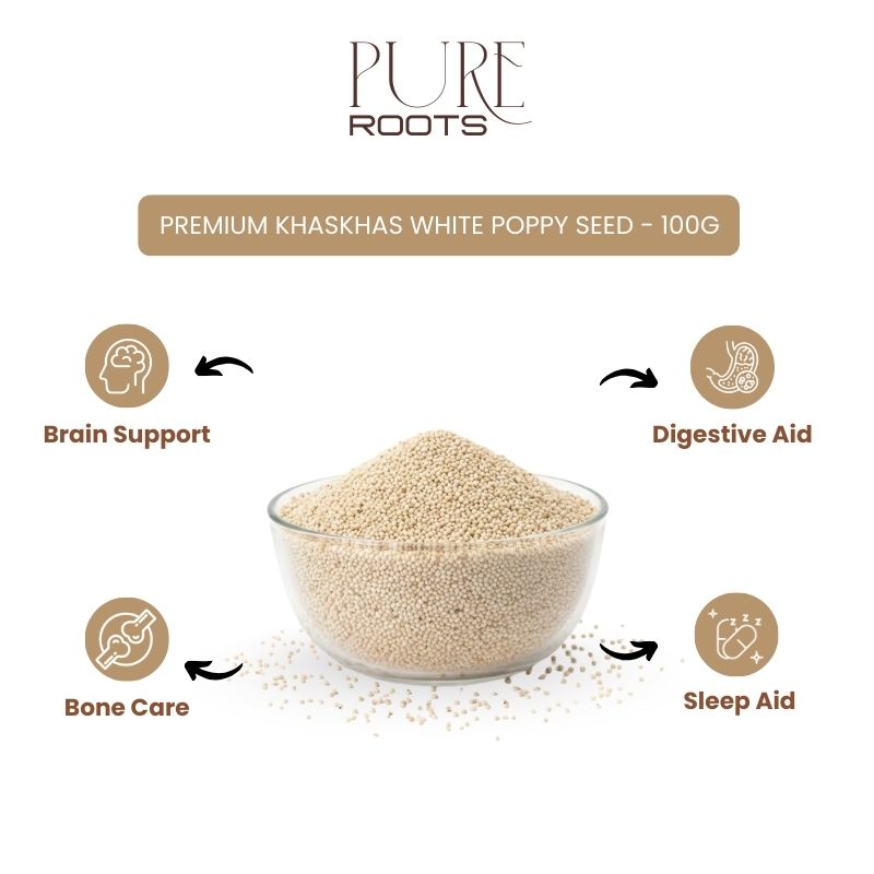Premium Khaskhas White Poppy seed - 100g