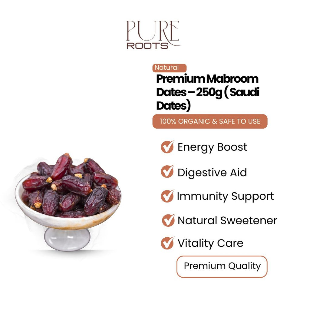 Premium Mabroom Dates – 250g ( Saudi Dates)