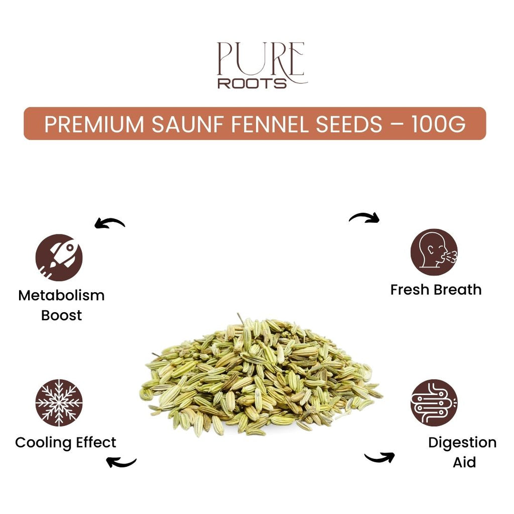 Premium Saunf Fennel Seeds – 100g