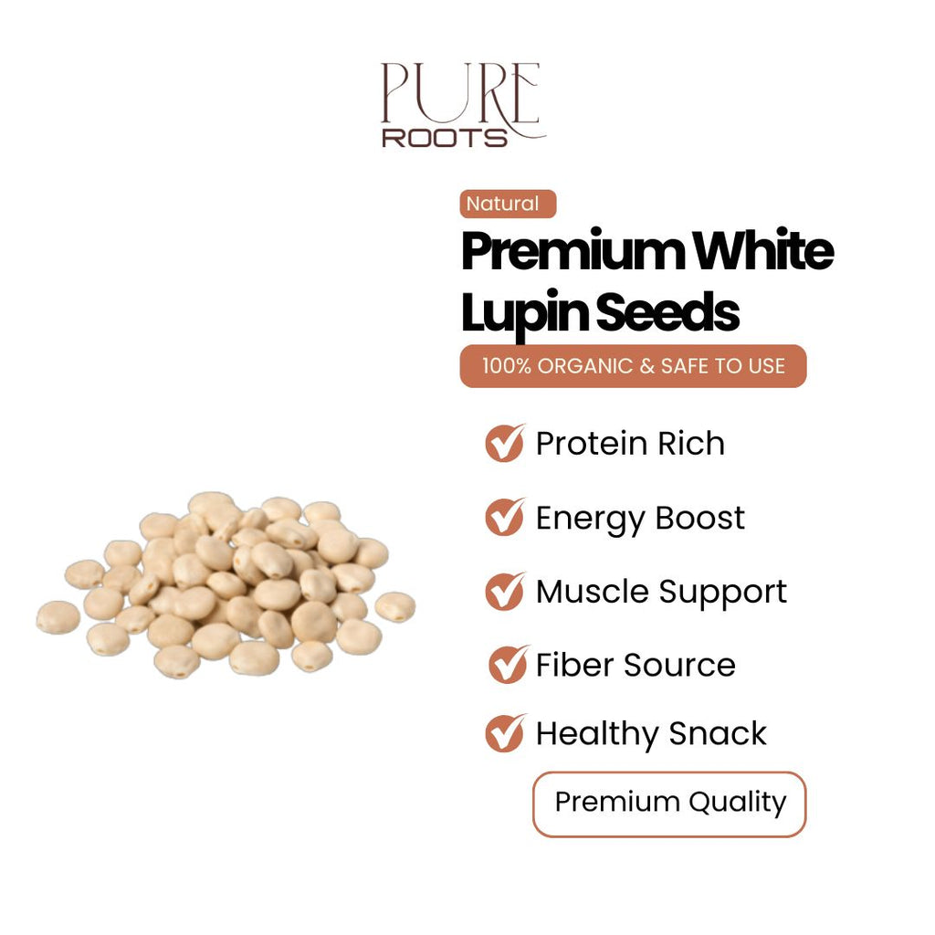 Premium White Lupin Seeds Turmas Seeds 100gm