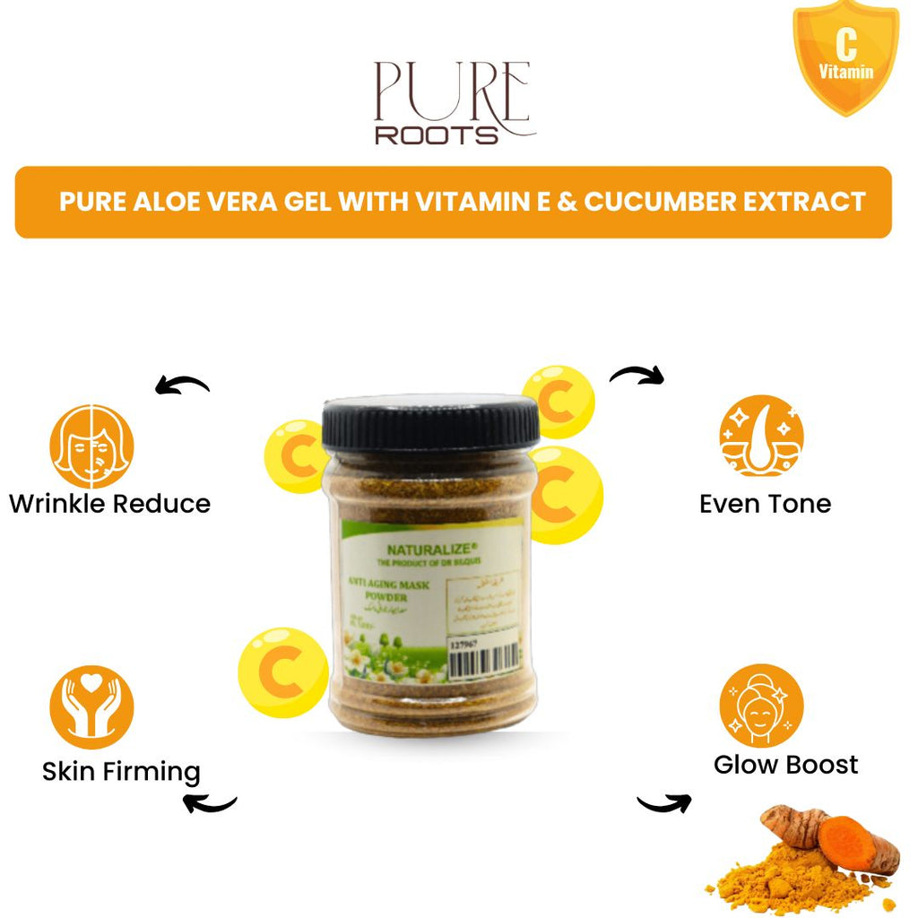 Anti Ageing & Glow Mask Powder with Vitamin C & Turmeric