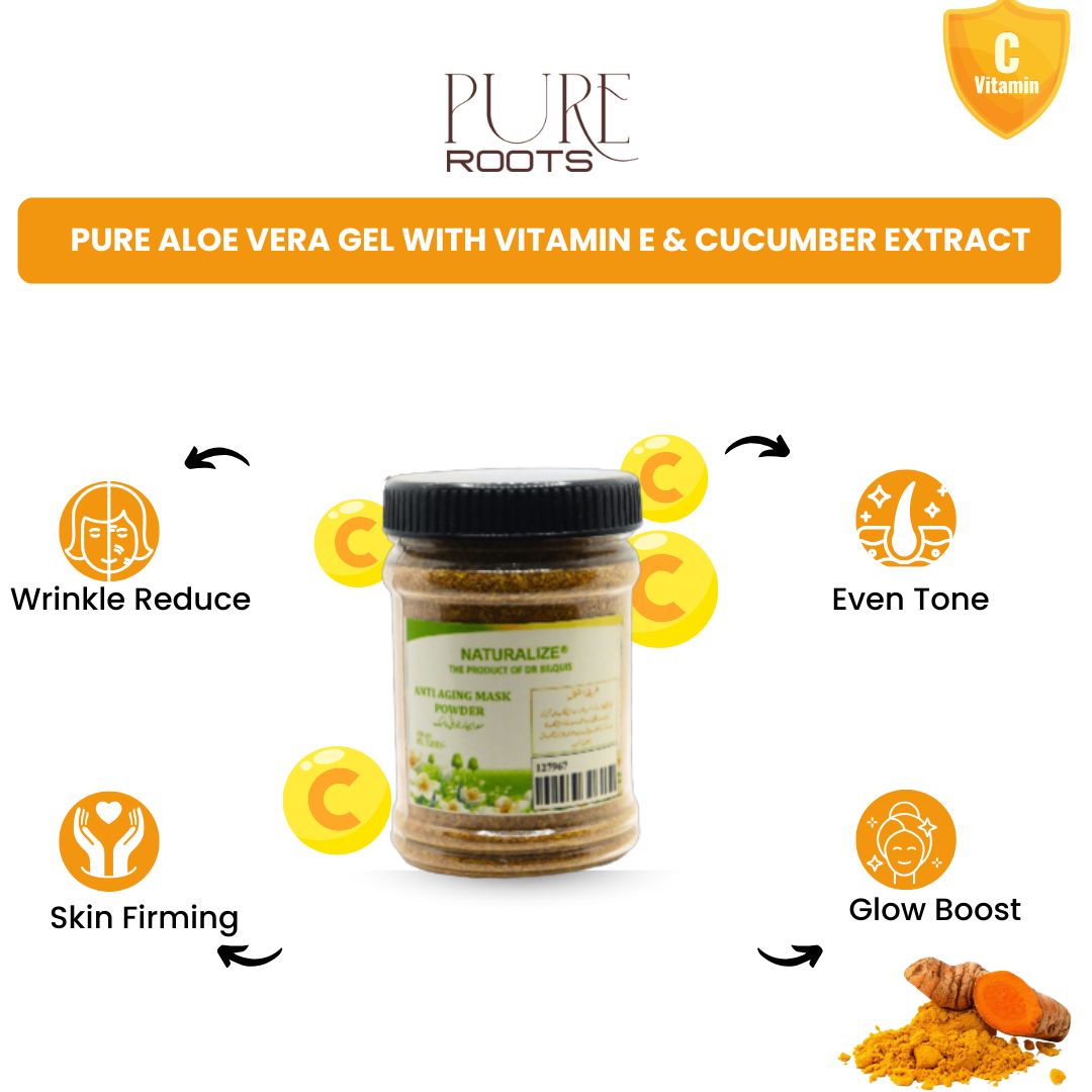 Anti Ageing & Glow Mask Powder with Vitamin C & Turmeric