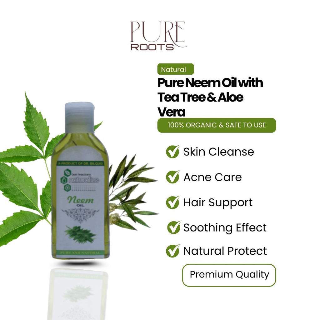 Pure Neem Oil with Tea Tree & Aloe Vera