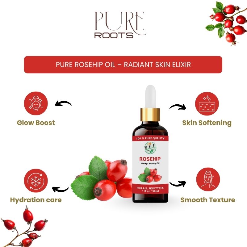 Pure Rosehip Oil – Radiant Skin Elixir