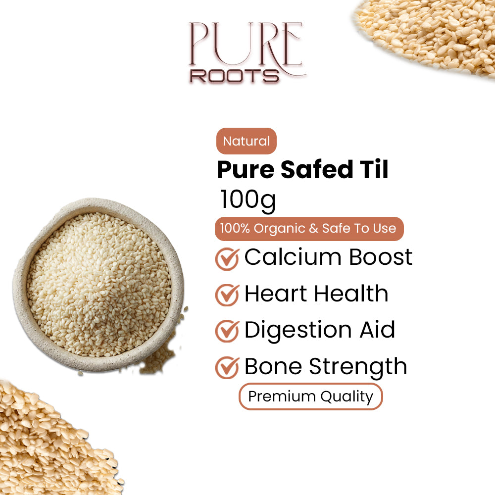 Pure Safed Til – 100g