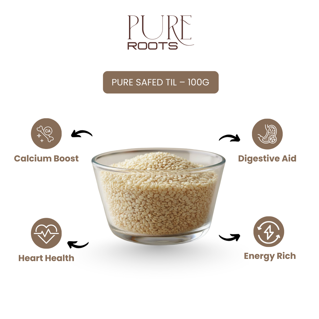 Pure Safed Til – 100g