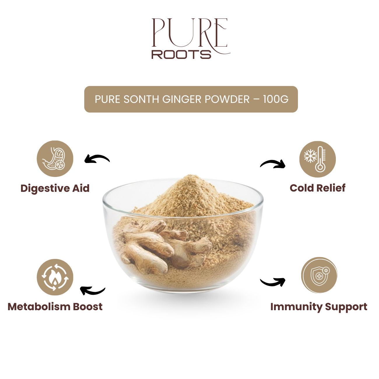 Pure Sonth Ginger Powder – 100g
