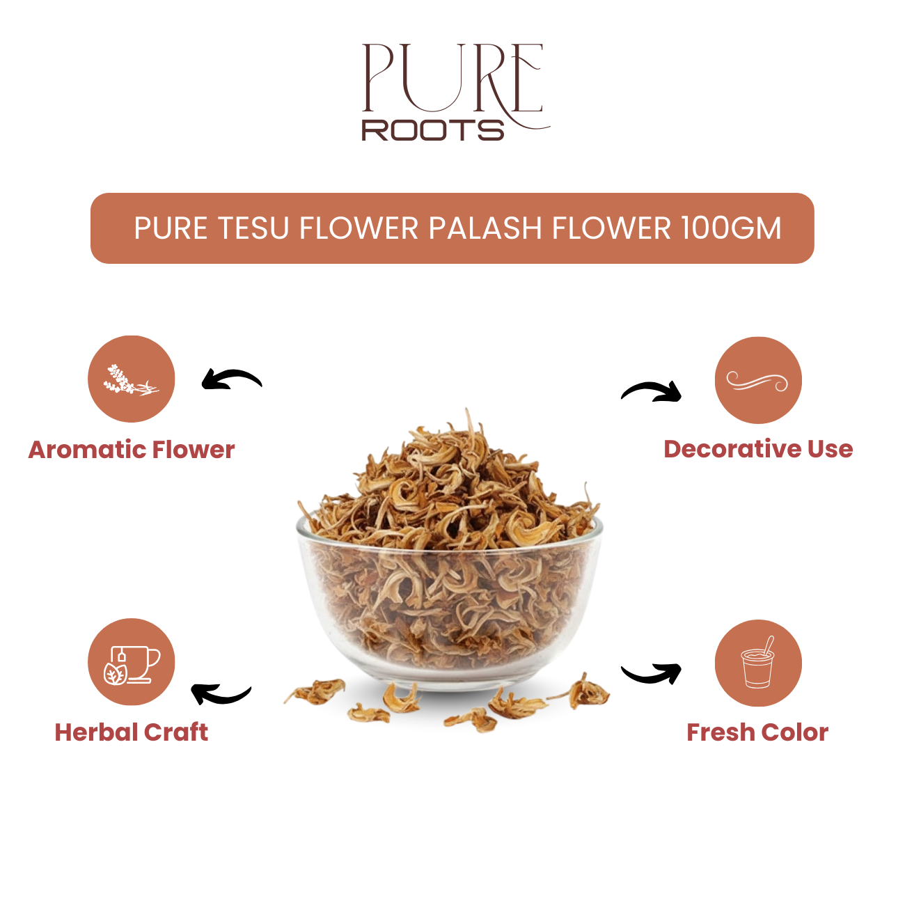 Pure Tesu Flower Palash flower 100gm