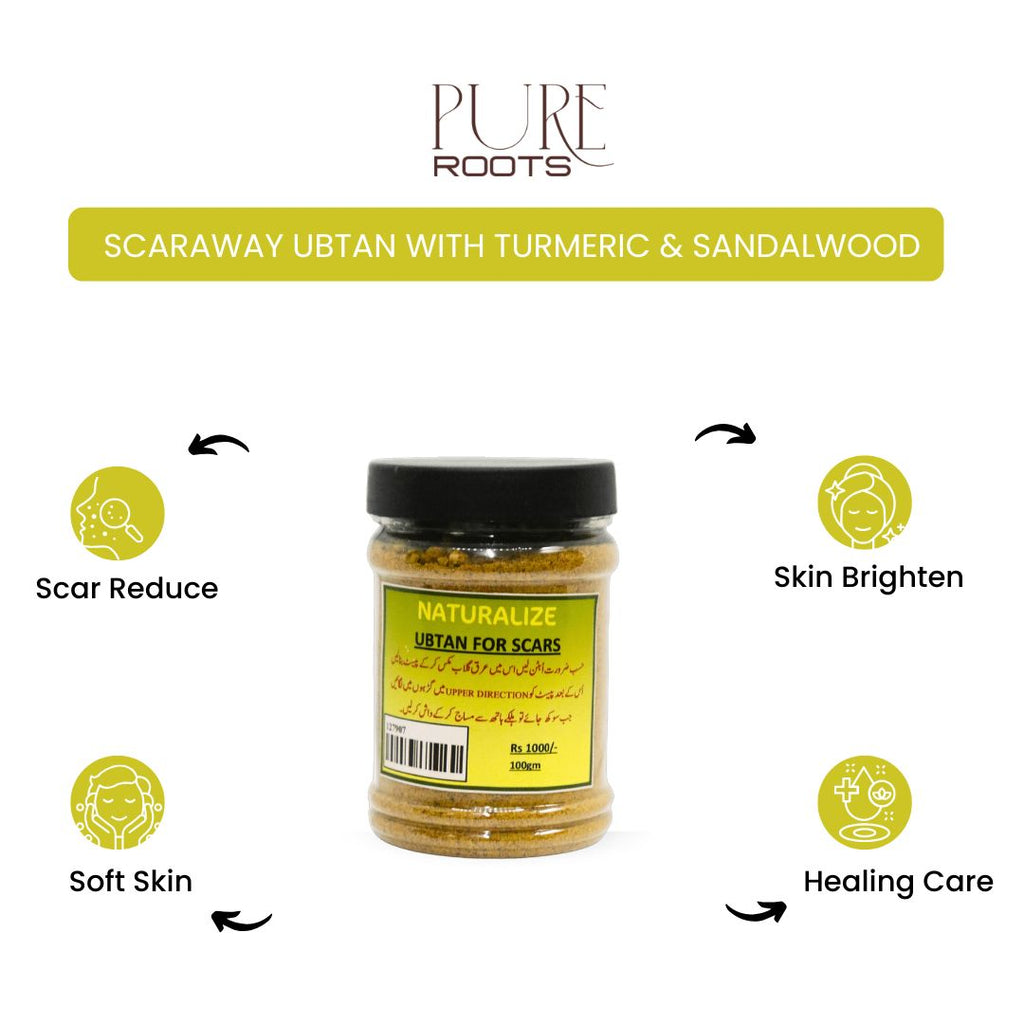 ScarAway Ubtan with Turmeric & Sandalwood