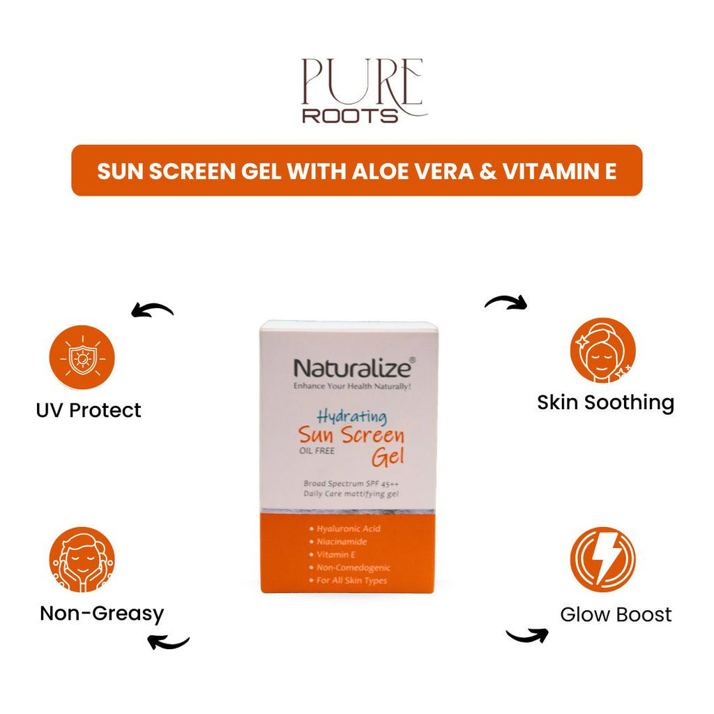 Sun Screen Gel with Aloe Vera & Vitamin E