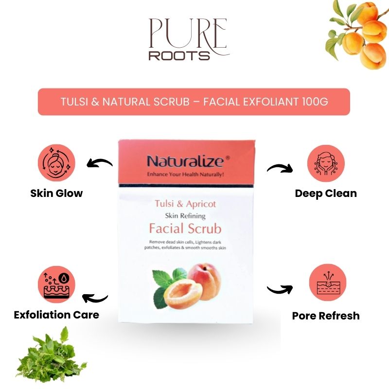 Tulsi & Natural Scrub – Facial Exfoliant 100g