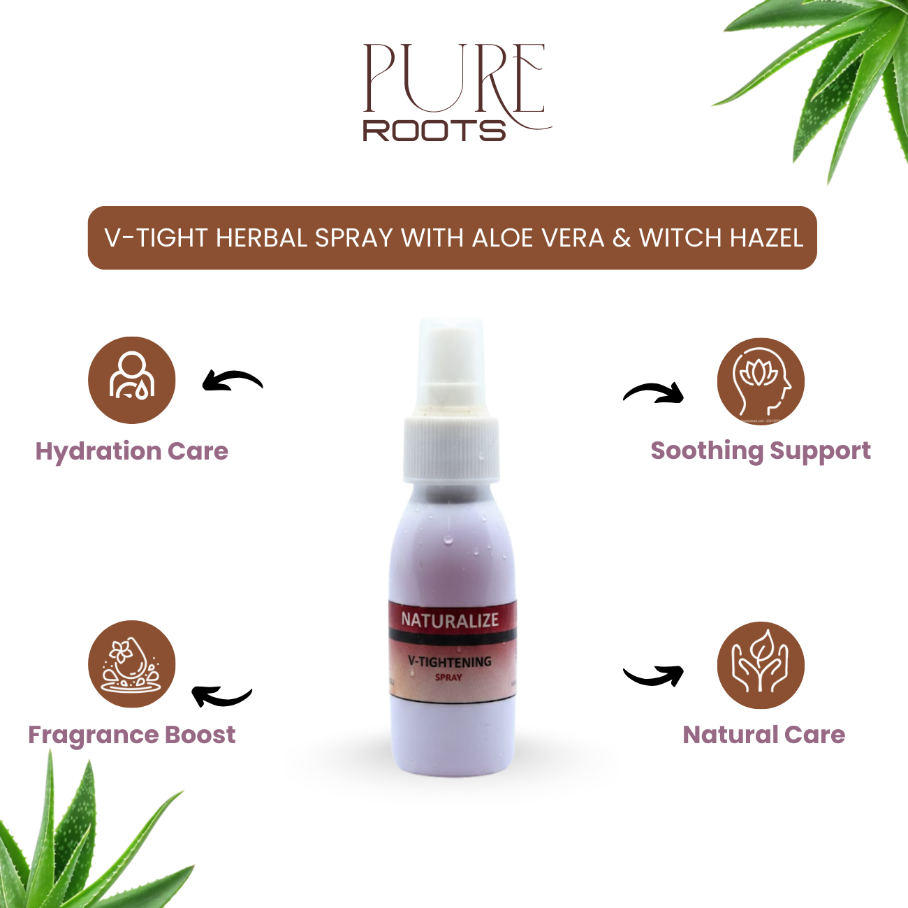 V-Tight Herbal Spray with Aloe Vera & Witch Hazel