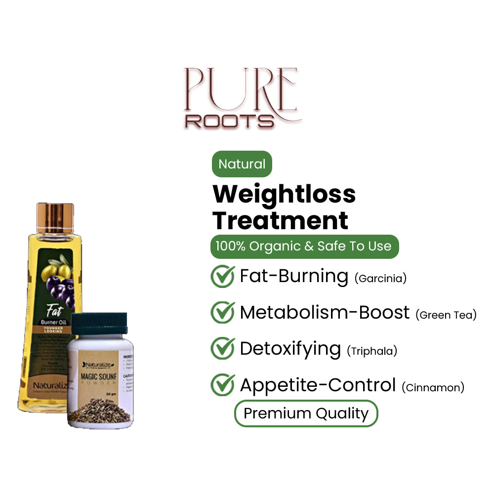 Weight Loss Treatment - Herbal Oils & Natural Fat-Reducing Package