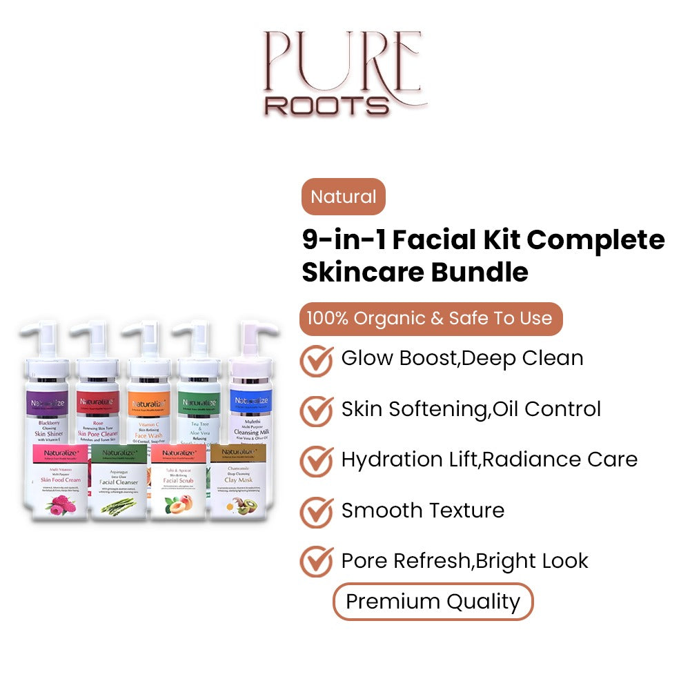 9-in-1 Facial Kit – Complete Skincare Bundle