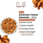 American Talwar Almonds – Big Size 100g