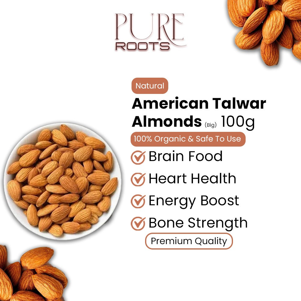 American Talwar Almonds – Big Size 100g
