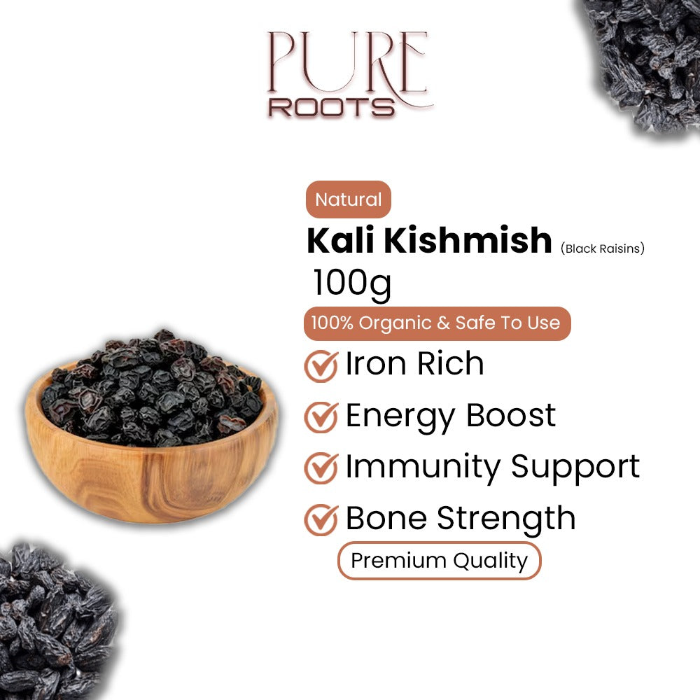 Kali Kishmish – Black Raisins 100g