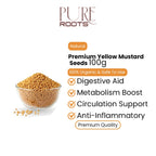 Premium Yellow Mustard Seeds – 100g